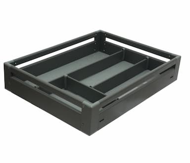 Aluminium 4" Cutlery Basket Gray Powder Coating