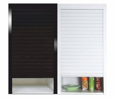 Rolling Shutter PVC Black/White