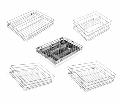 SS Wire Set Of 5 Basket