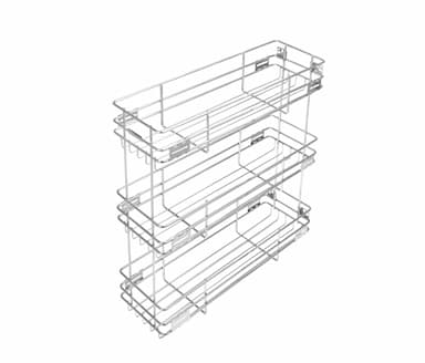 SS Wire Three Self Bottle Pullout Basket