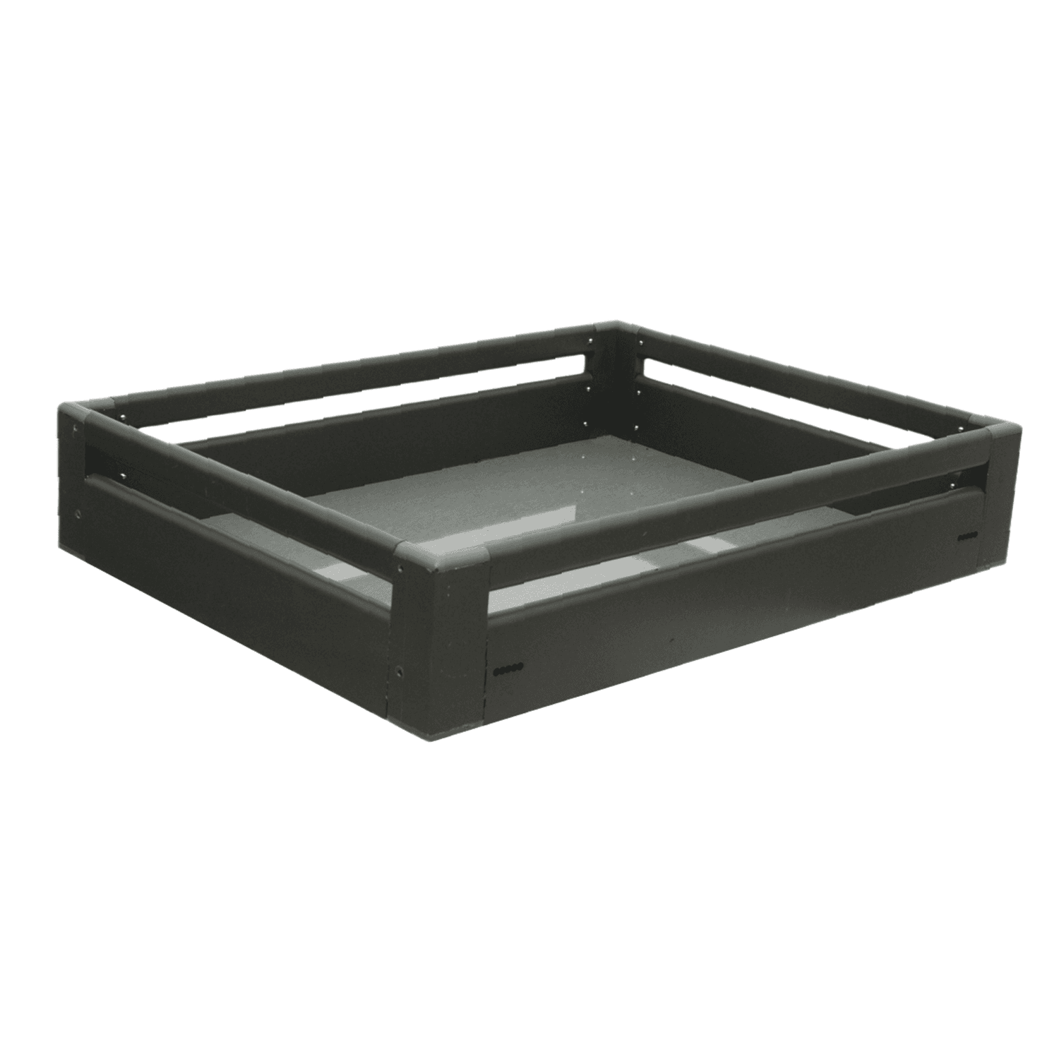 Aluminium 6" Plain Basket Gray Powder Coating