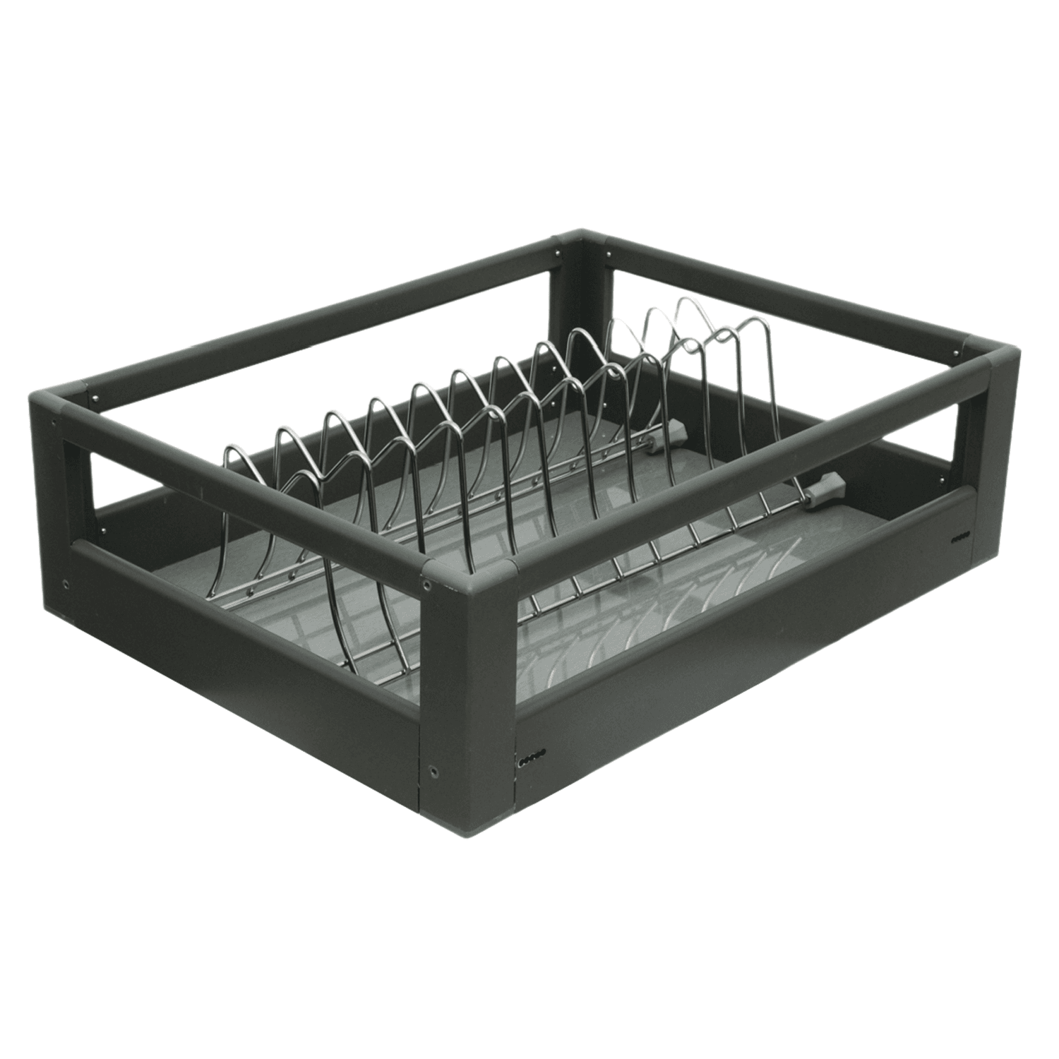 Aluminium 6" Plate Basket Gray Powder Coating