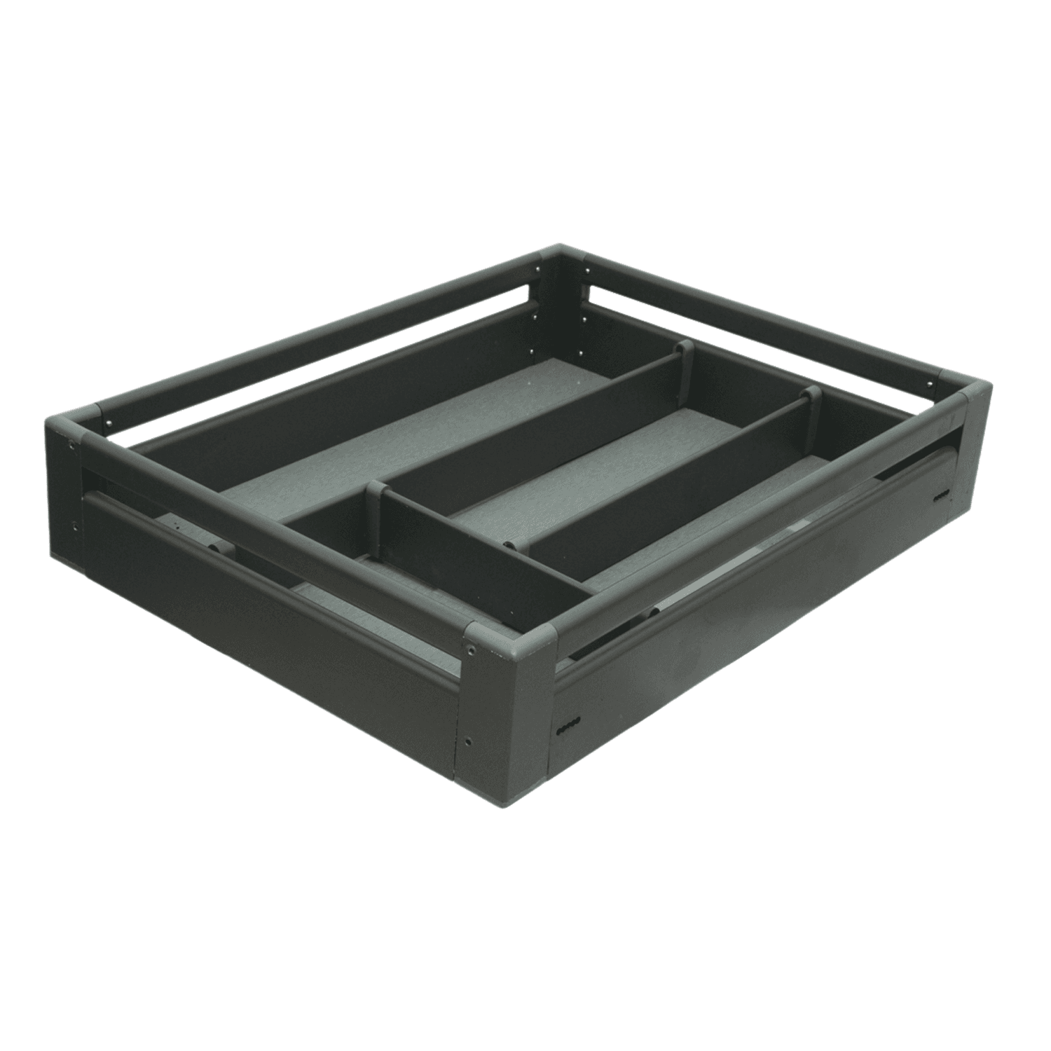 Aluminium 4" Cutlery Basket Gray Powder Coating